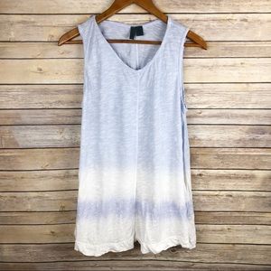 Anthro | Left of Center Slub Knit Tie Dye Tank S